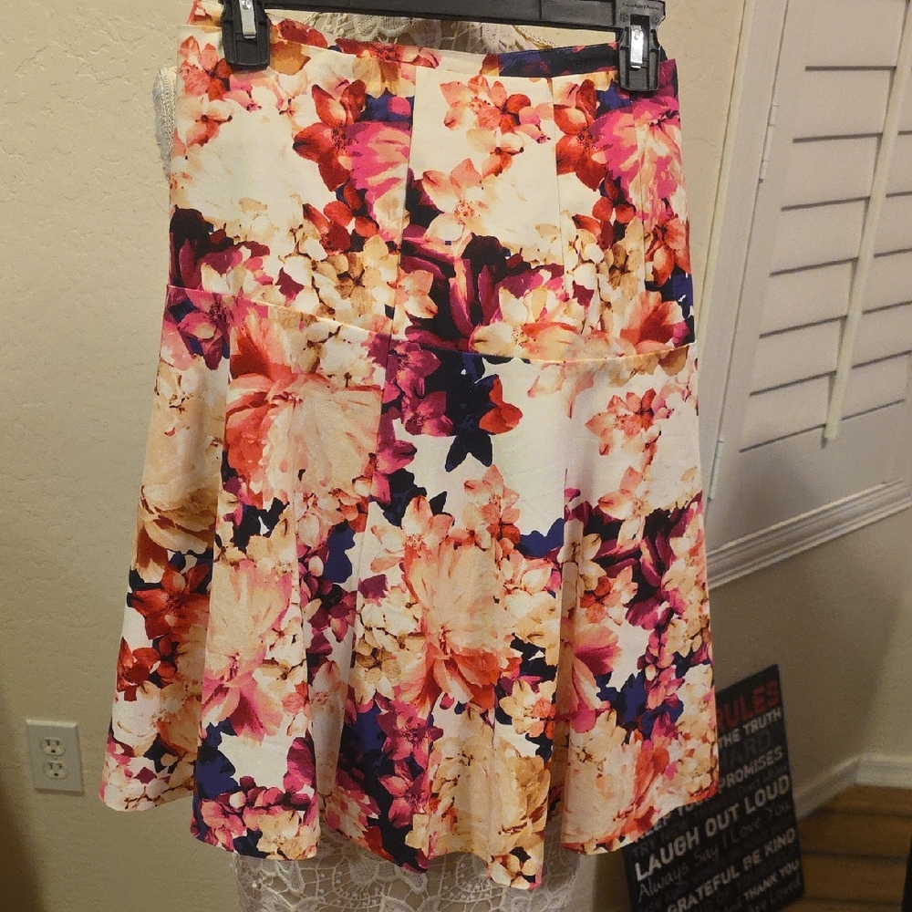 Lane Bryant Floral Skirt - Multicolor